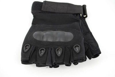 Тактичні рукавички без пальців 9064_M_Black