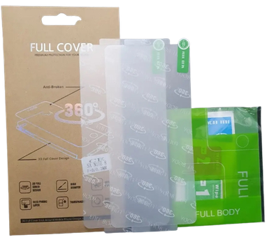 Пленка на дисплей Full Cover силиконовая 2в1 Samsung J530\J5(2017) (комплект 2 шт)