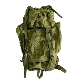 Тактичний рюкзак 70л "A21 oliva - Оливковий", великий туристичний рюкзак для подорожей з чохлом (VS7005352)