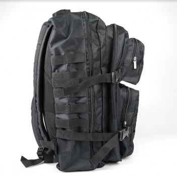 Рюкзак тактический 40 литров объем, мужской военный рюкзак 40л, водоотталкивающий оксфорд Черный (KS2133243535)