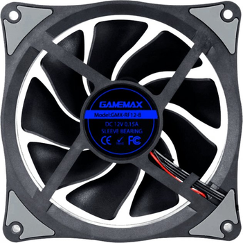 Вентилятор 120 mm GameMax RingForce Blue LED подсветка (GMX-RF12-B)