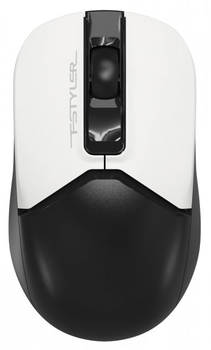 Мышь A4Tech Fstyler FG12S 1200dpi Black+White Wireless USB бесшумная