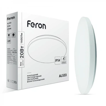 Светодиодный накладной светильник Feron AL533 20Вт 6500K белый