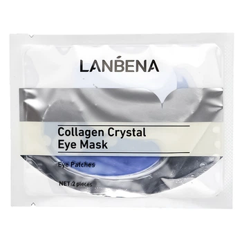 Гидрогелевые патчи под глаза LANBENA Collagen Crystal Eye Mask 6 г Blue отбеливание кожи вокруг глаз TR_8125-41411