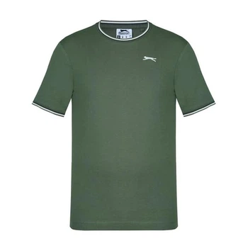 Футболка Slazenger Tipped T Shirt Mens 2XL Зеленый 59200715_2XL