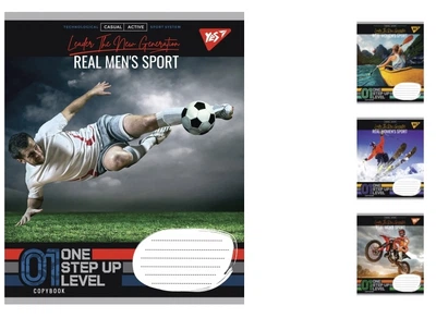 Тетрадь А5 36 листов кошечка Real sport (15 шт. упак микс) YES (765949)
