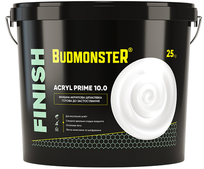 Шпаклевка акриловая Budmonster 10.0 ACRYL PRIME 25 кг (00100408)