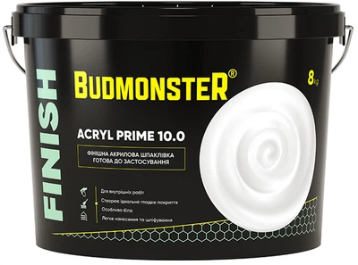 Шпаклівка акрилова Budmonster 10.0 ACRYL PRIME 8 кг (00100411)
