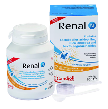Порошок для котов и собак Кандиоли Ренал Н Candioli Renal N лечение ХПН 70 г PAE6390
