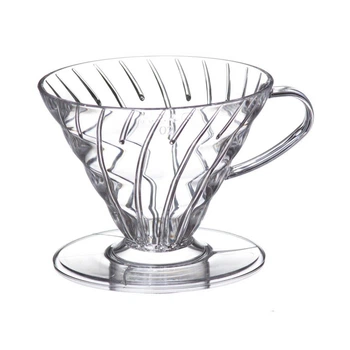 Пуровер Воронка HARIO V60 01 для заваривания кофе на 1-2 чашки пластиковый прозрачный VD-01T
