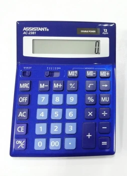 Калькулятор ASSISTANT АС-2381 (темно-синій)