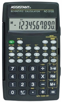 Калькулятор ASSISTANT АС-3105 (чорний)