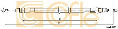 Трос стояночного тормоза Cofle (106859)