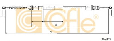Трос гальма Cofle (104712)