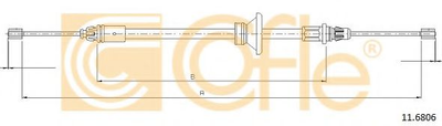 Трос стояночного тормоза Cofle (116806)