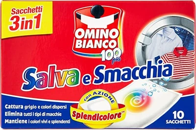 Салфетки для стирки Omino Bianco Salva e Smacchia 3in1 10 шт
