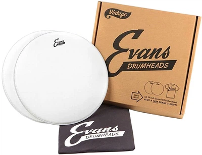 Набор из двух пластиков + футболка EVANS G1 DOUBLE PACK PLUS T-SHIRT (Old Pack)
