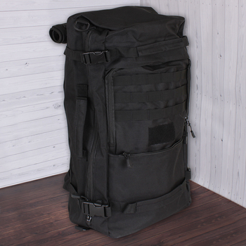 Трансформер рюкзак-сумка водонепроникний de esse 8825-black Чорний