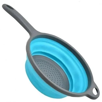 Друшляк складний силіконовий Frico FRU-088-Blue 40.5 см блакитний