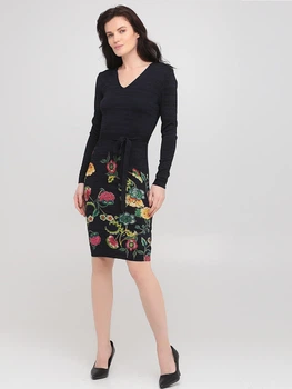 Кэжуал платье с цветочным принтом Desigual 71V22A4 S (79311S) Цветочный принт