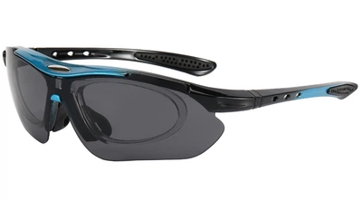Очки велосипедные Robesbon 0089 спортивные велоочки Black-Blue