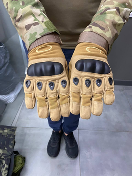 Тактические перчатки палые кайот M