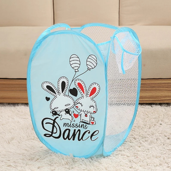 Кошик для іграшок UKC Baby Play 48х29х25 см Кролики Блакитний