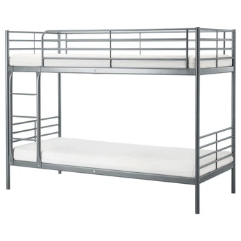 Каркас 2-ярусного ліжка IKEA СВЕРТА, сріблястий, 90x200 см, 102.479.73