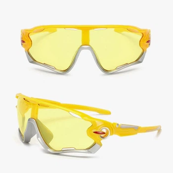 Окуляри велосипедні Robesbon Jawbreaker 9270 спортивні велоокуляри Yellow