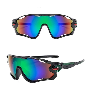 Окуляри велосипедні Robesbon Jawbreaker 9270 спортивні велоокуляри Black-Blue