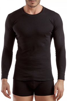 Чорний утеплений лонгслів Enrico Coveri ET1204 Nero 52(XL) Чорний