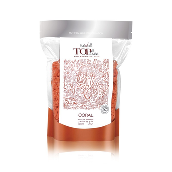Горячий воск ItalWax в гранулах, премиум-класс, 750г, TOP Formula, коралл