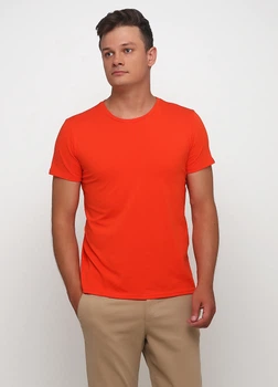 Футболка "Only Man" (95-TSH-3-02-orange1/small-orange-back-4XL)