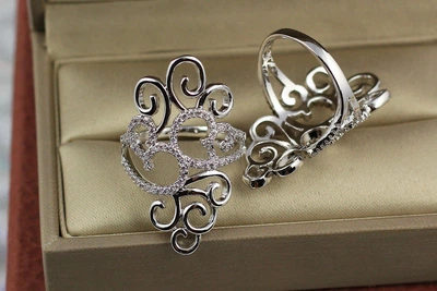 Кольцо Xuping Jewelry перстень плетение р 17 серебристое