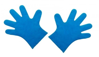 Перчатки TPE M синие Unex неопудренные 200 шт/уп