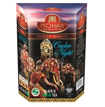 Смесь черного и зеленого чая Цейлонская ночь Mohan 100 гр