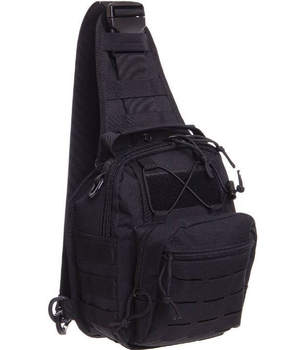 Рюкзак тактичний патрульний однолямковий SILVER KNIGHT YQS-099 10 л чорний
