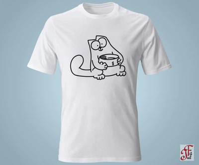 Футболка з принтом SIMON`S CAT з тарілкою. Розмір XXL (05010104013XXL)