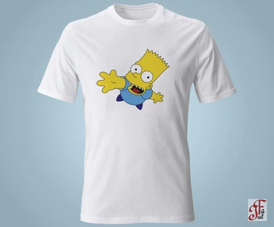 Футболка с принтом SIMPSONS Барт Симпсон рад вас видеть. Размер S (05010104021S)