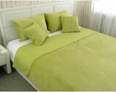 Покривало двостороннє Руно VeLour Зелене 150х220 см (360.55_Green banana)