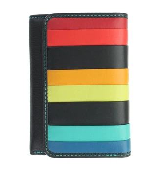 Гаманець жіночий шкіряний Visconti STR3 Halki c RFID Black Multi