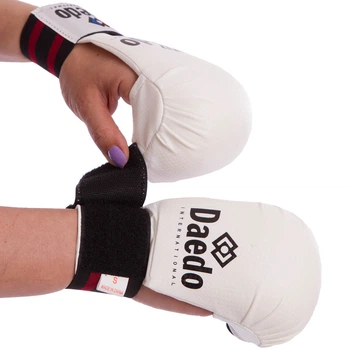 Перчатки для карате Daedo Heroe 5076 размер M White