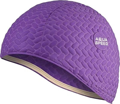 Шапка для плавания Aqua Speed BOMBASTIC TIC-TAC 5719 (117-09) Уни OSFM Фиолетовая (5908217657190)