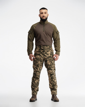 Осіння військова форма комплект костюм, (Убакс + Штани), Камуфляж "Піксель ЗСУ", Розмір: XXL