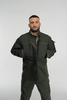 Тактическая военная форма комплект костюм, ( Куртка + Штаны ), Камуфляж " Олива ", Размер: XXL