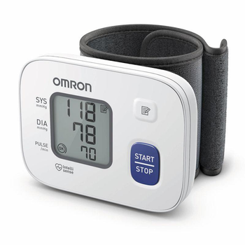 Тонометр автоматичний Omron RS2 на зап'ясті з манжетою 13,5-21,5 см. білий 8,4x6,2x2,1 см. 146028