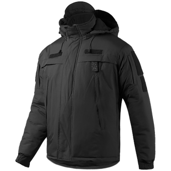 Куртка тактична зимова Patrol nylon black Camo-tec Розмір 42