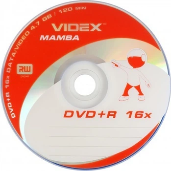 Компакт диск VIDEX DVD+R (упаковка 50шт)