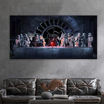 Картина Холстович Supper stormtroopers 50x100 см. Интерьерная картина для офиса, гостиной, спальни