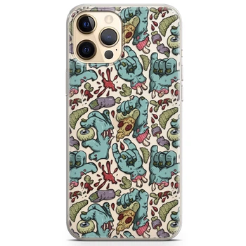 Чохол силіконовий для Apple IPhone 12 Pro епл айфон 12 про від Lex Altern (Рука зомбі, кістки, органи, Хеллоуїн)
